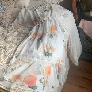 Anthropologie Floral Maxi Dress